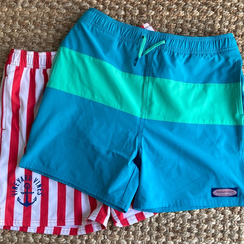 New: Set of Two Vineyard Vines Chappy Swim Trunks. Size XL